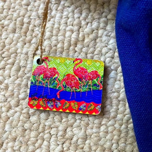 Paul Brent flamingo royal blue shoulder bag with adjustable straps 12” by 9”. - Picture 4 of 7